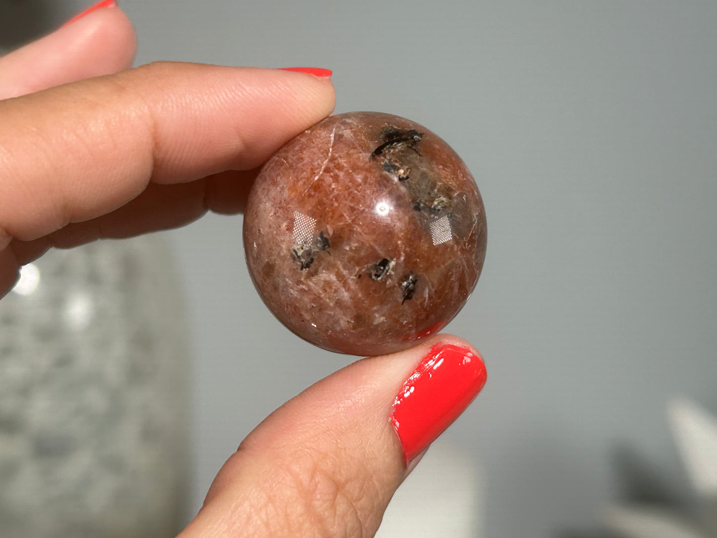 Confetti Sunstone Sphere (1.1", 28mm)