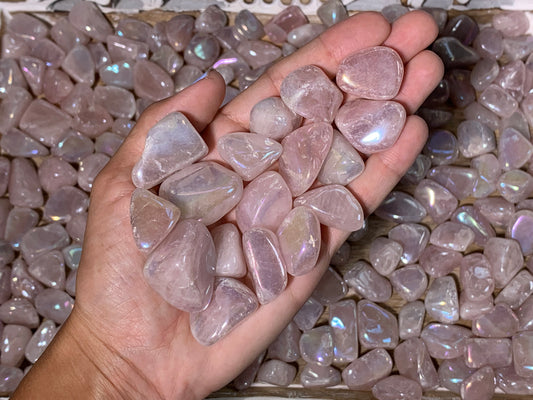 Tumbled Pink Aura Quartz