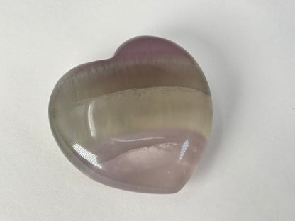 Striped Fluorite Heart