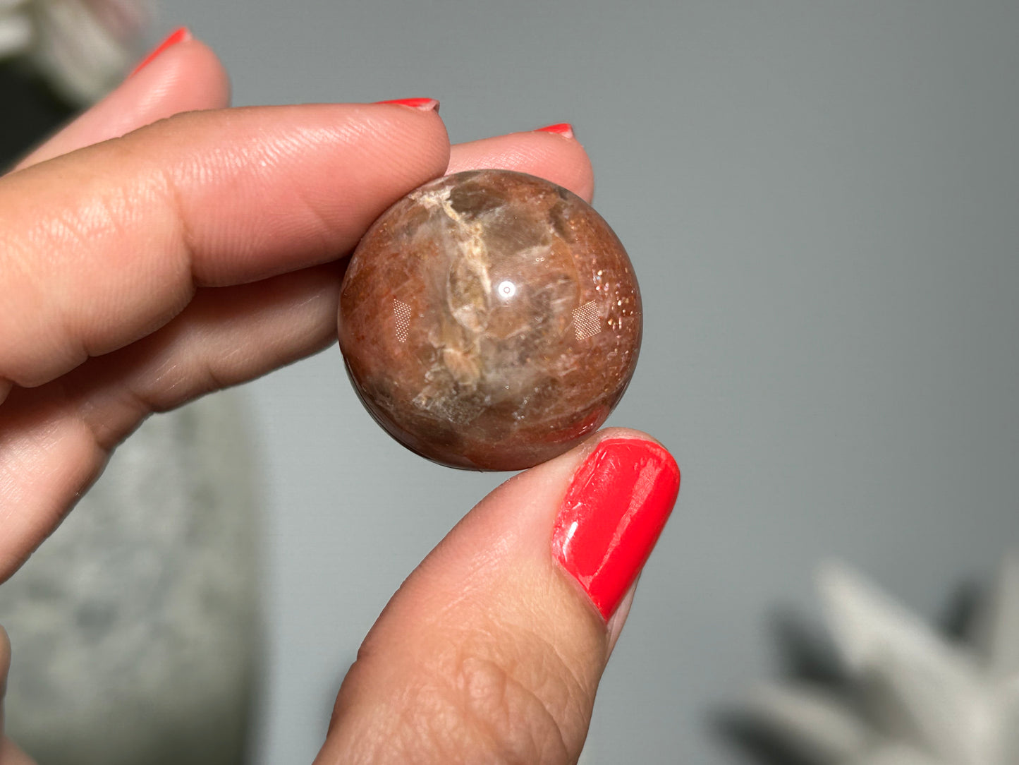 Confetti Sunstone Sphere (1", 24mm)