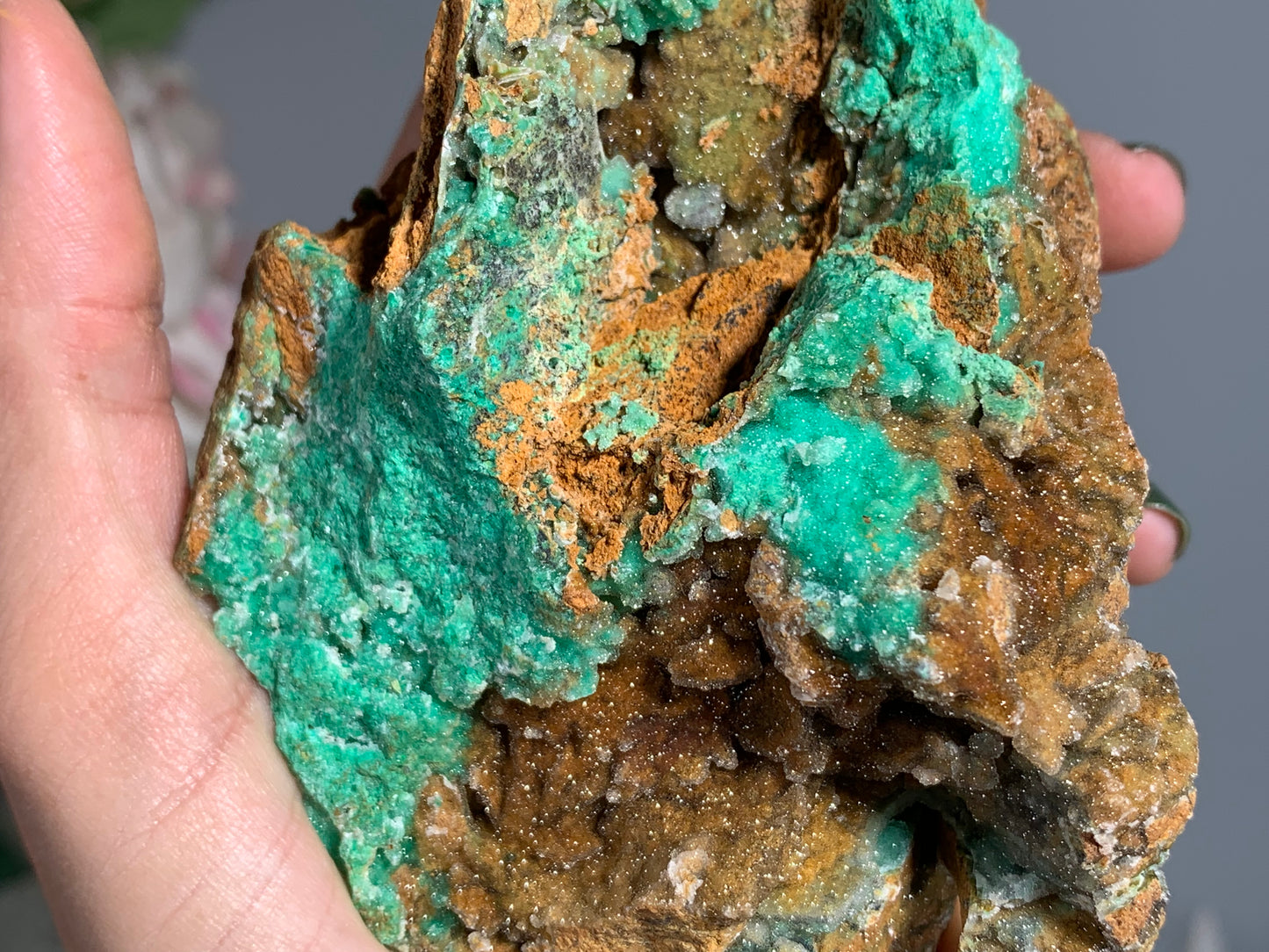 Druzy Chrysoprase (5.4", 136mm)