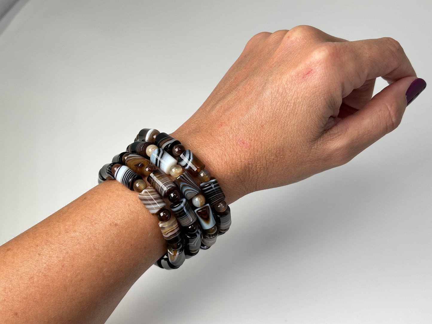 Onyx Cylinder Bracelet