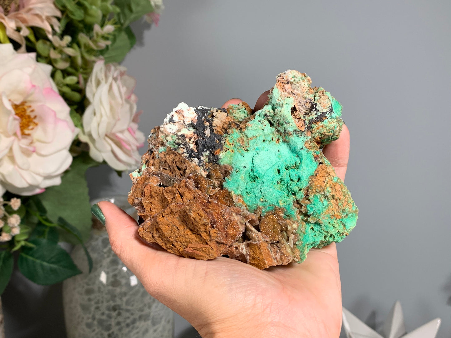 Druzy Chrysoprase (4.25", 108mm)