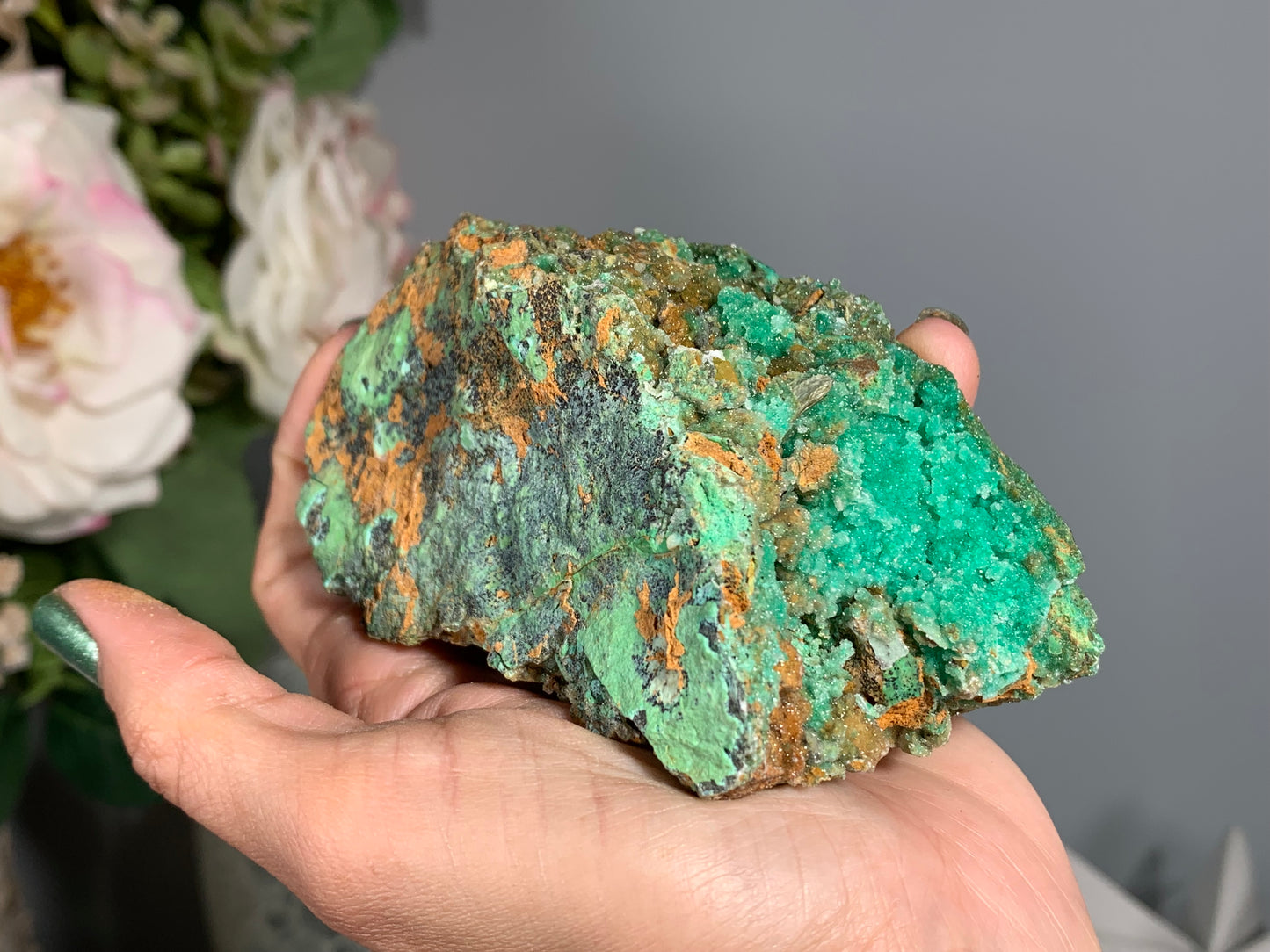 Druzy Chrysoprase (4.1", 105mm)