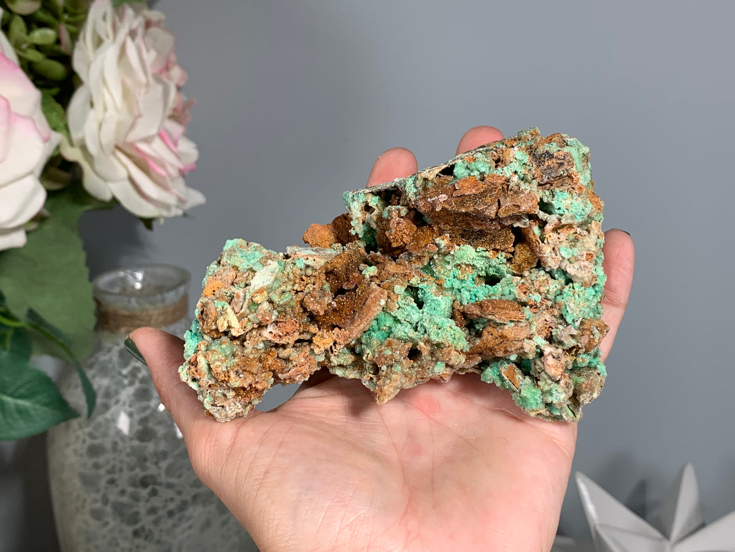 Druzy Chrysoprase (4.5", 116mm)