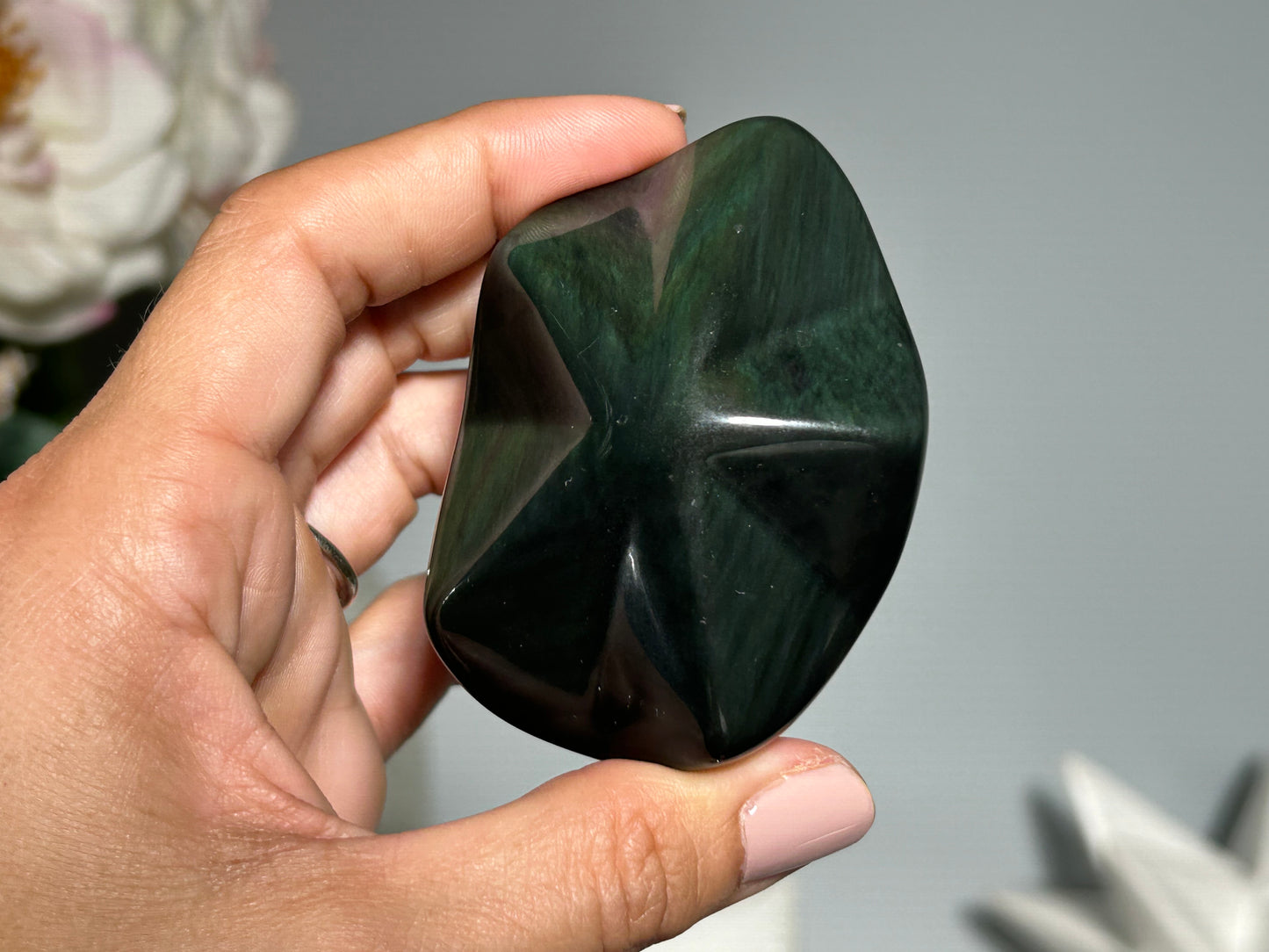 Rainbow Obsidian Star (2.7", 68mm)