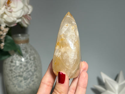 Yellow Hematoid Quartz Freeform (3.5", 89mm)