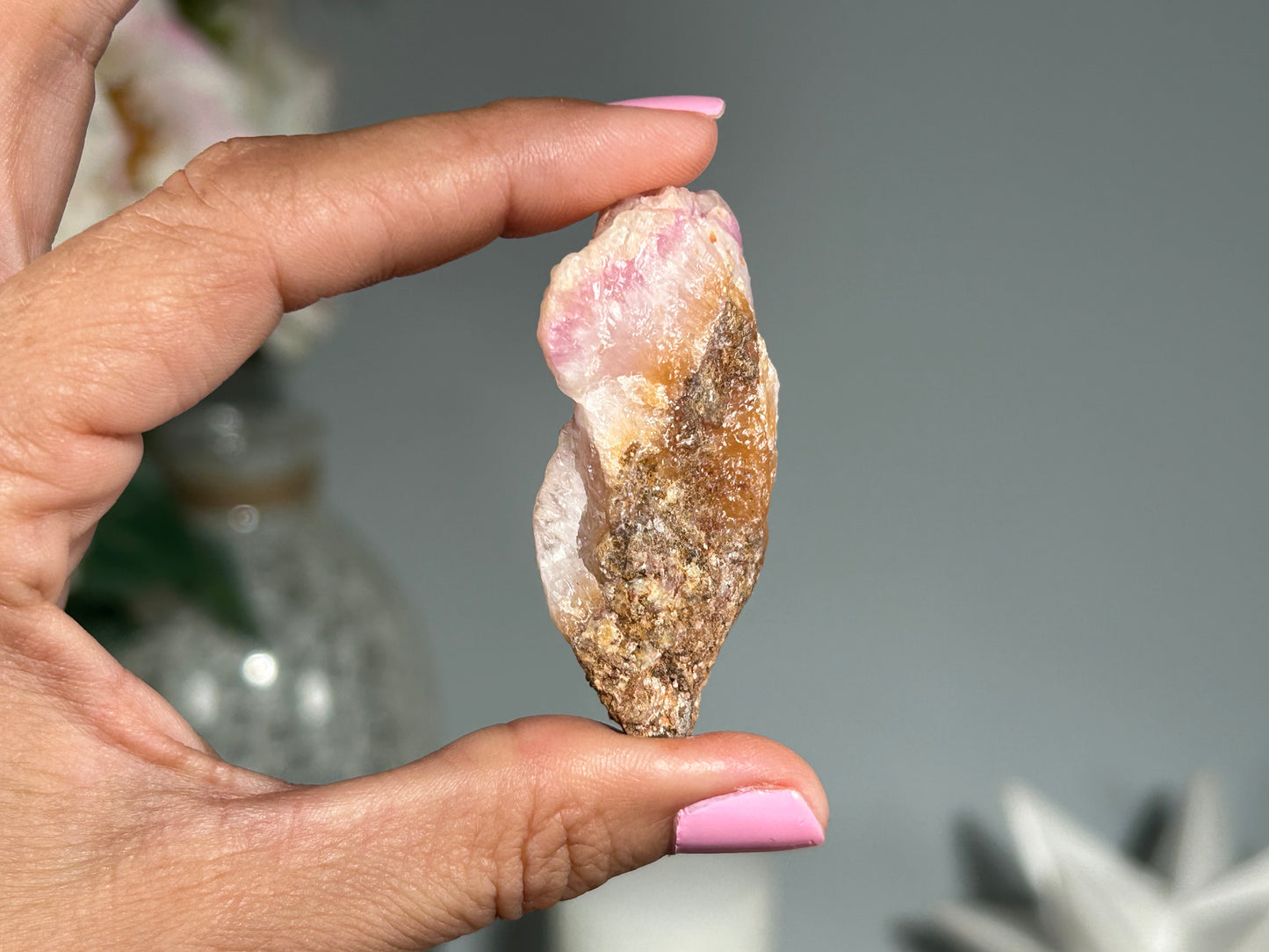 Natural Pink Aragonite (2.1", 54mm)