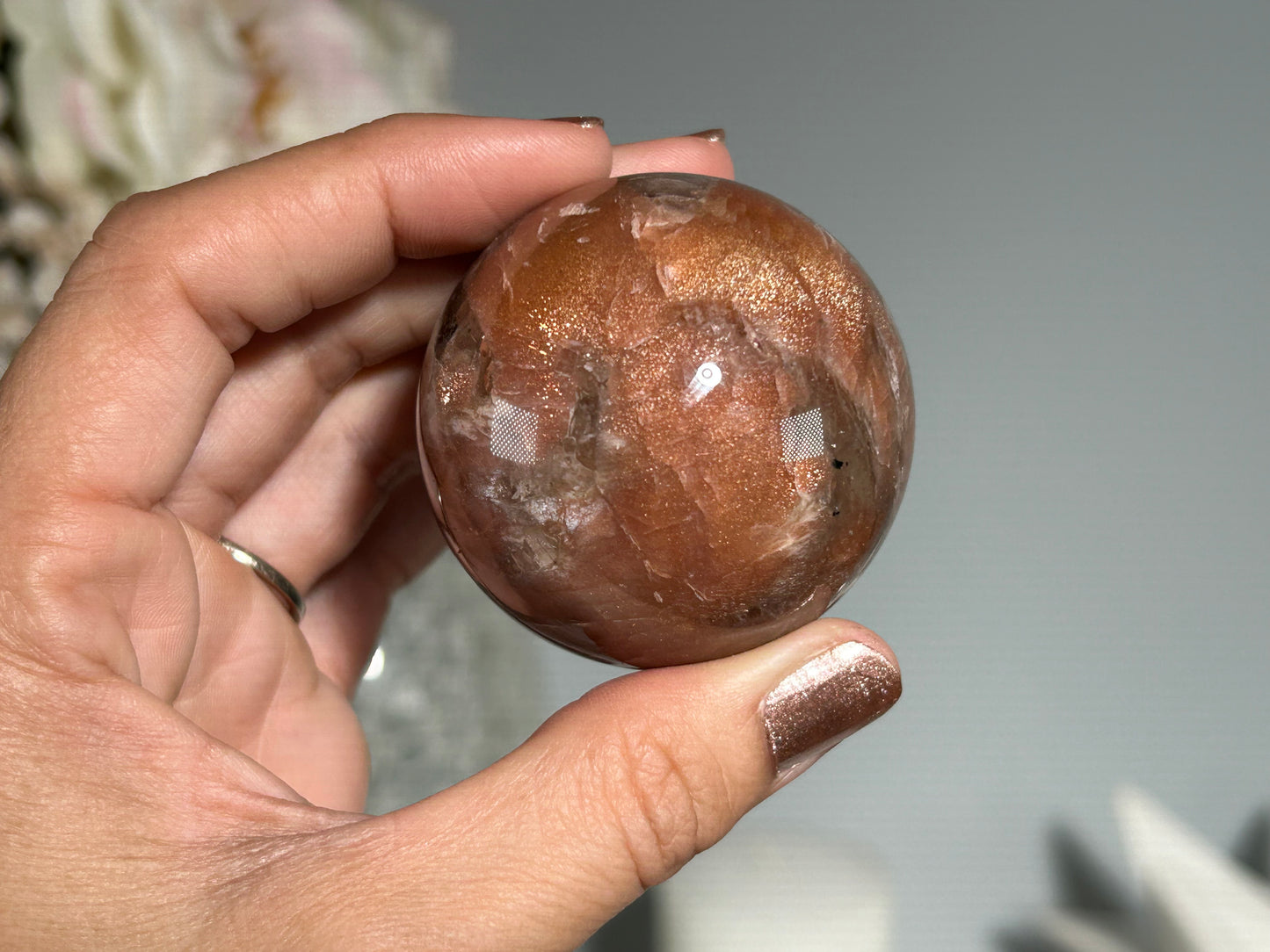 Confetti Sunstone Sphere (1.9", 48mm)