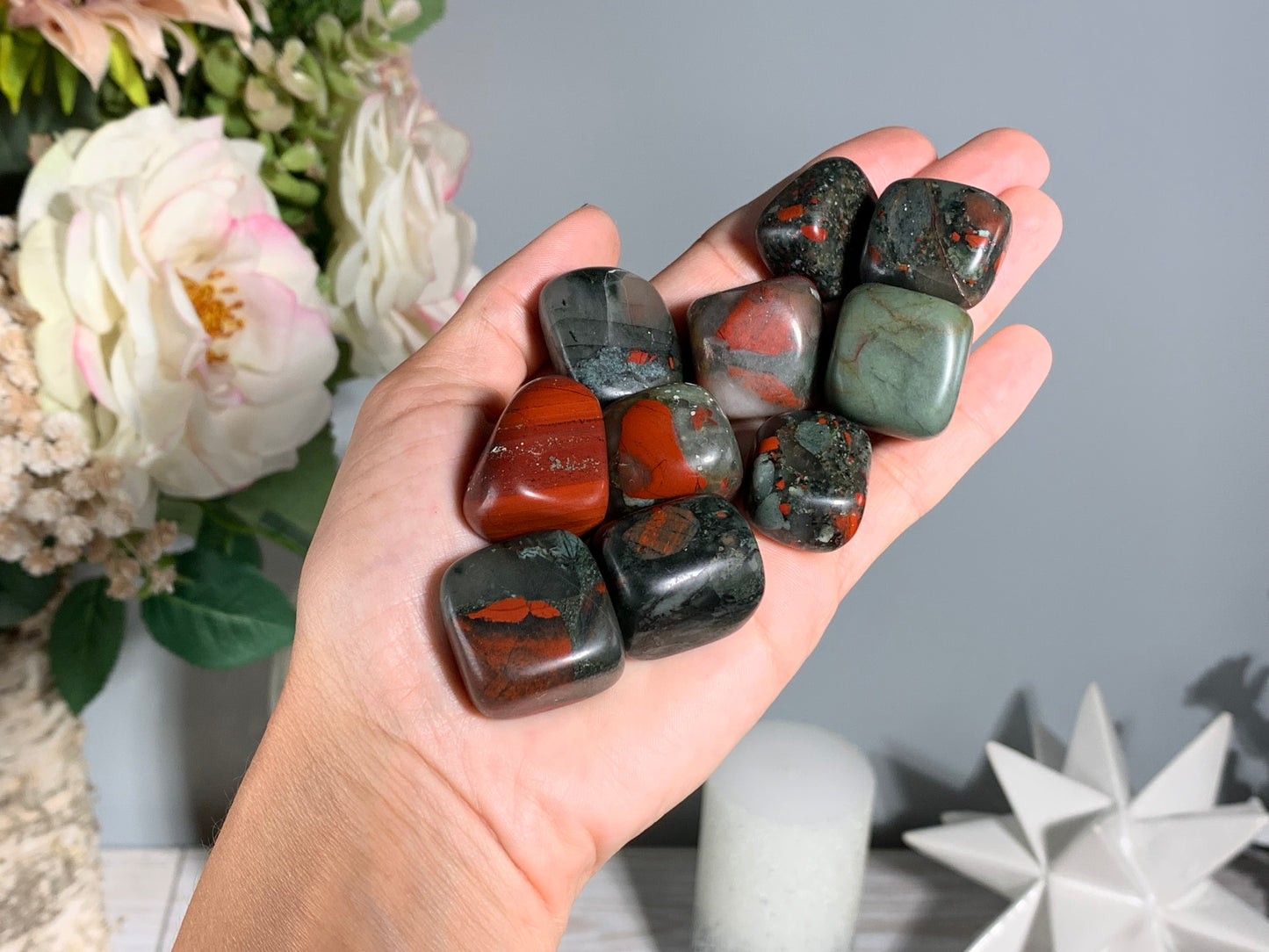 Tumbled African Bloodstone