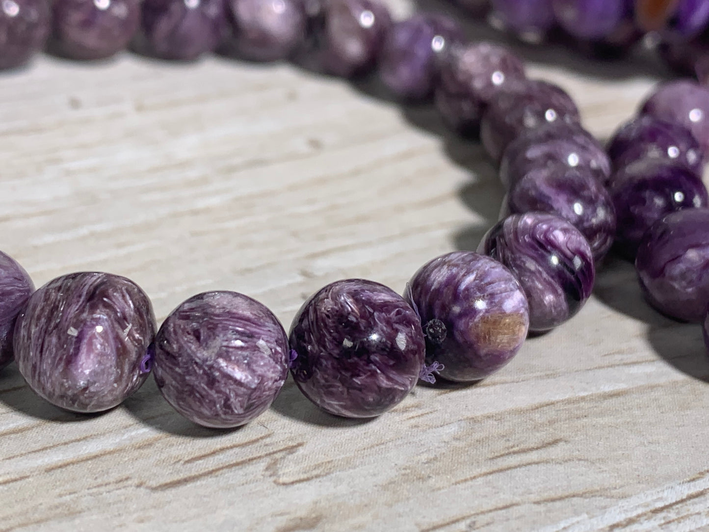 9mm Premium Charoite Bracelet