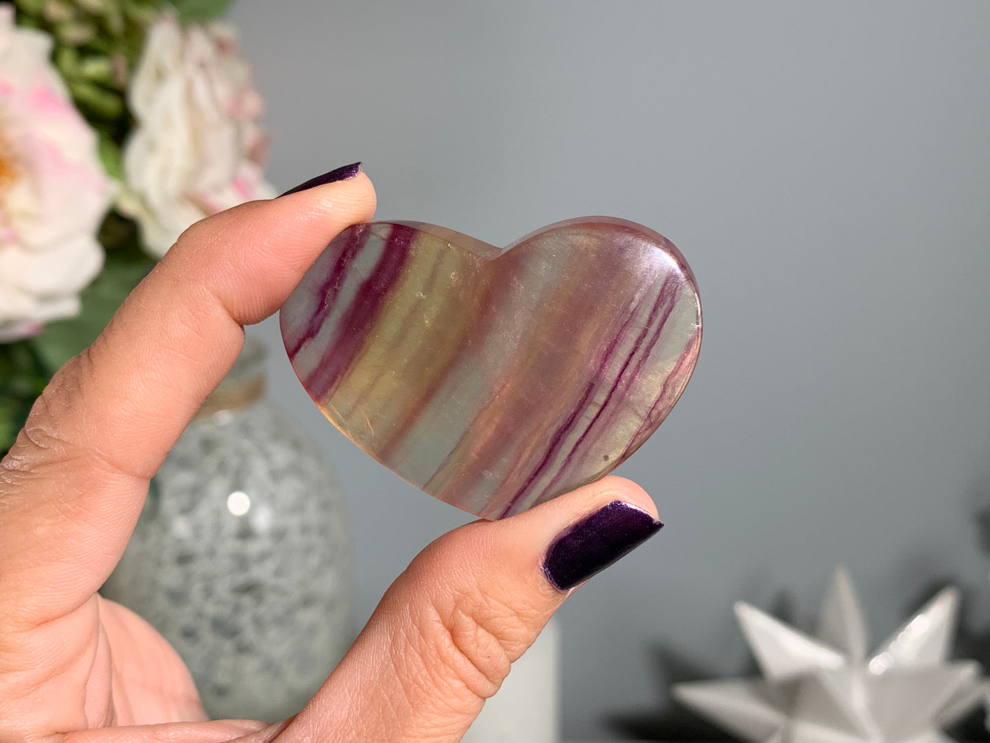 Medium Fluorite Heart