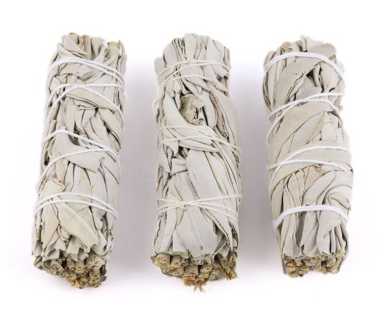 California White Sage Smudge Stick | 4-Inch Cleansing Bundle