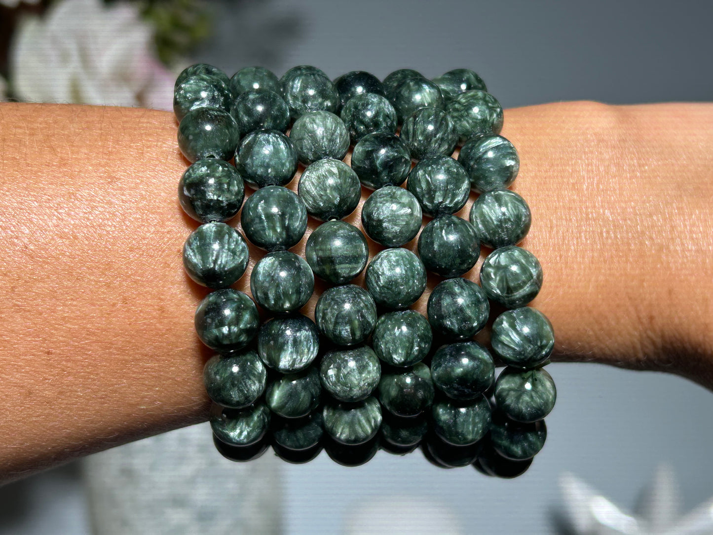 10mm Seraphinite Bracelet