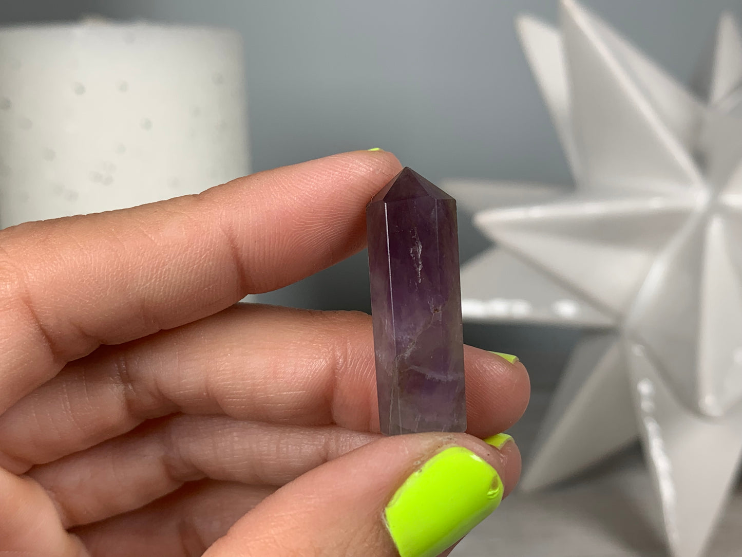 Mini Chevron Amethyst Point