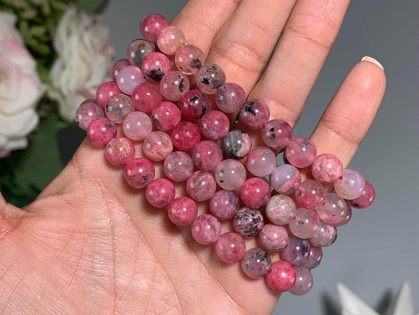 8mm Rhodonite Bracelet