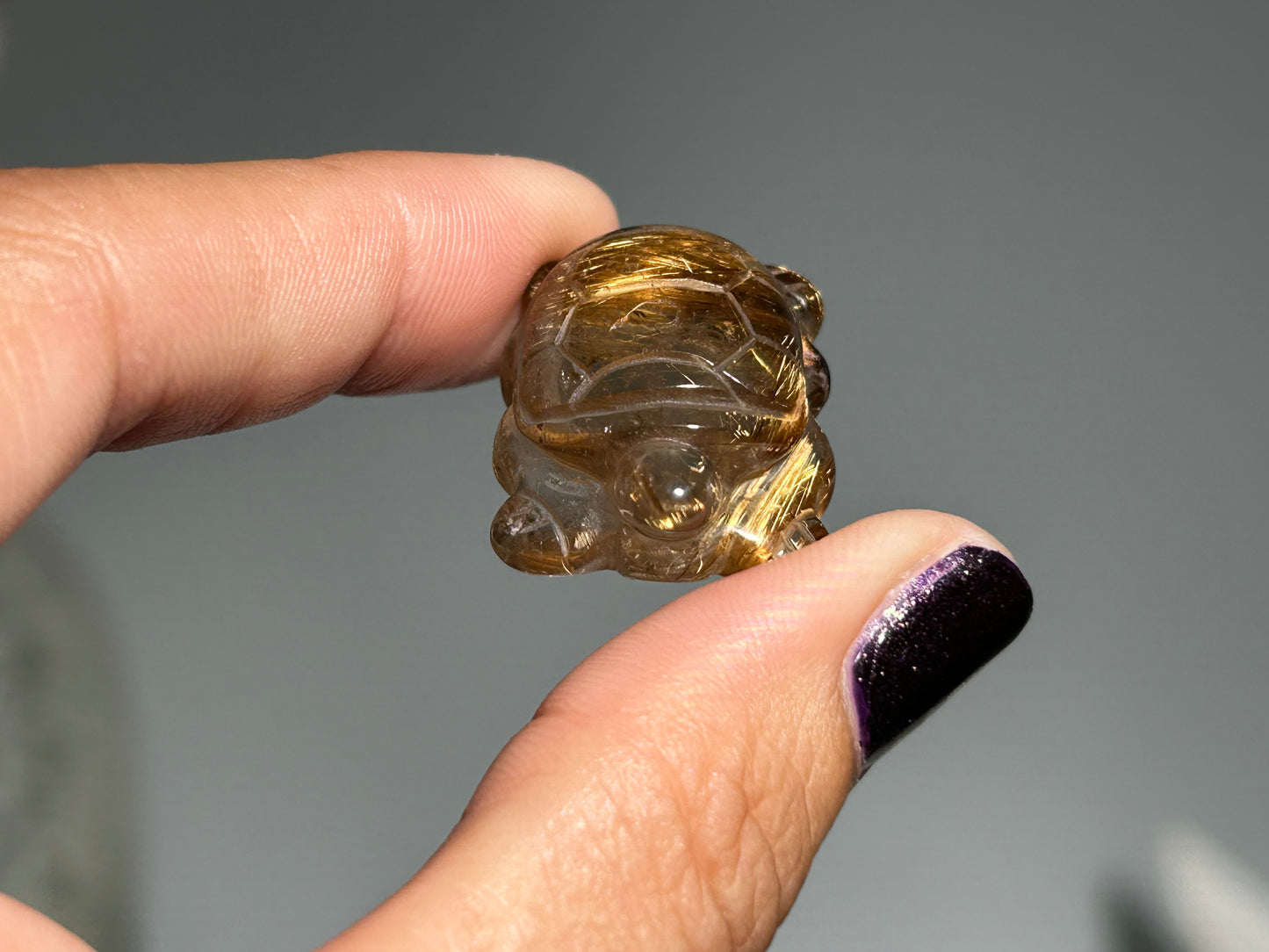 Rutilated Quartz Turtle (1”, 25mm)