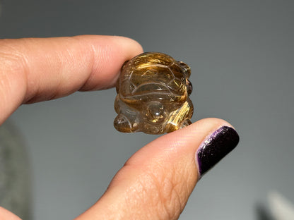 Rutilated Quartz Turtle (1”, 25mm)