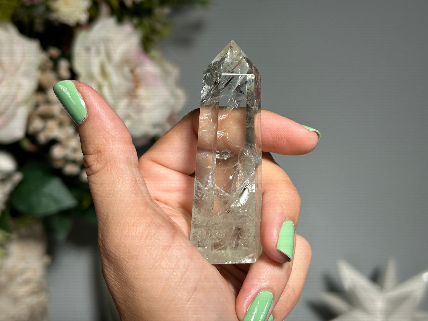 Prasiolite Tower (2.8", 71mm)