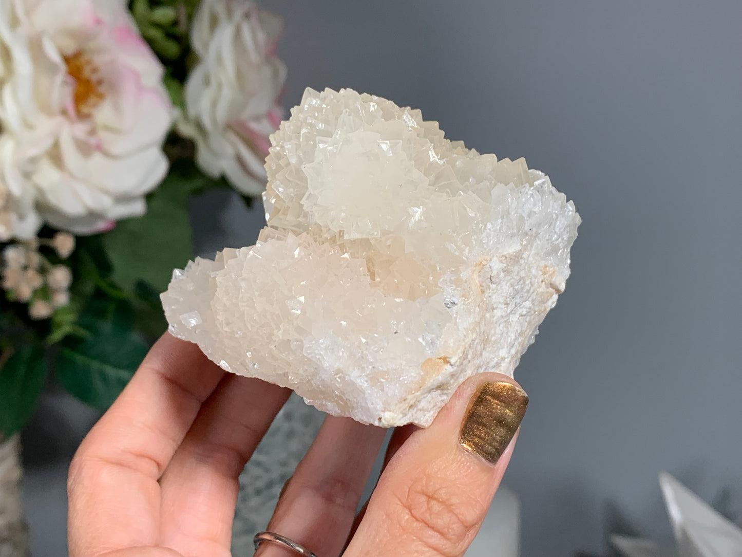 Natural Premium Calcite Flower (2.9", 74mm)