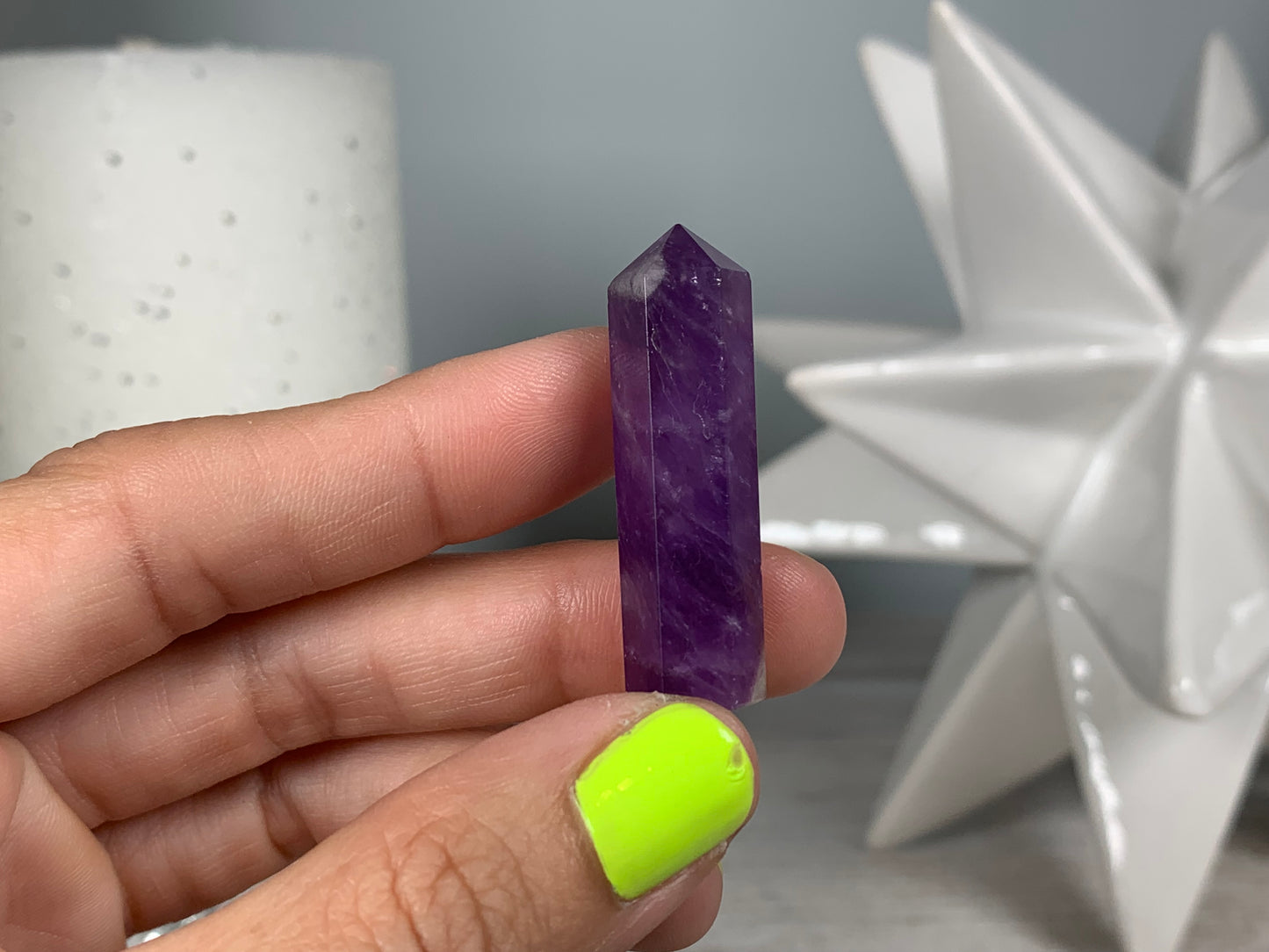 Mini Chevron Amethyst Point