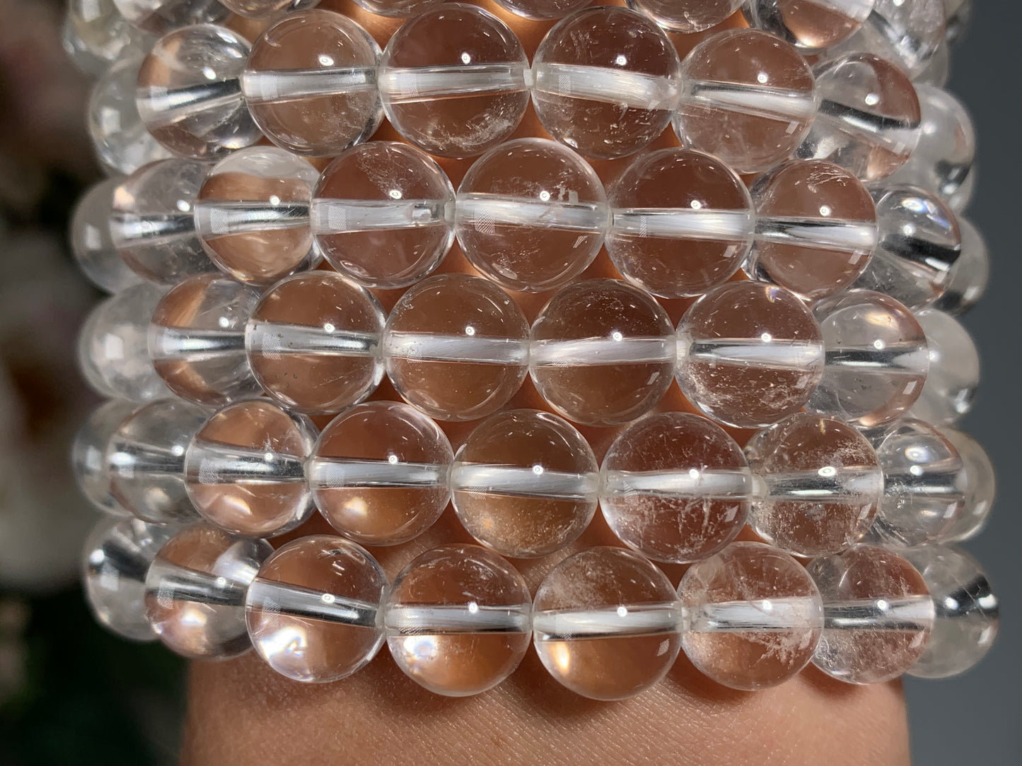 10mm Clear Quartz Bracelet