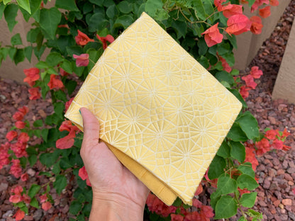 Premium Yellow Altar Cloth, Two Sided, Sun Altar Cloth, Bumblebee, Honeycomb, Litha Altar Cloth, Summer Solstice Altar Cloth