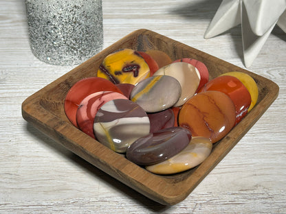 Flat Mookaite Palm Stone
