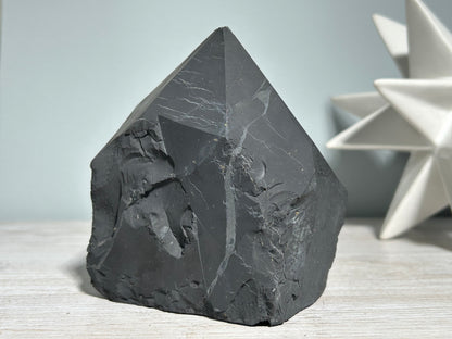 Shungite Half Raw Tower (4.6”, 117mm)