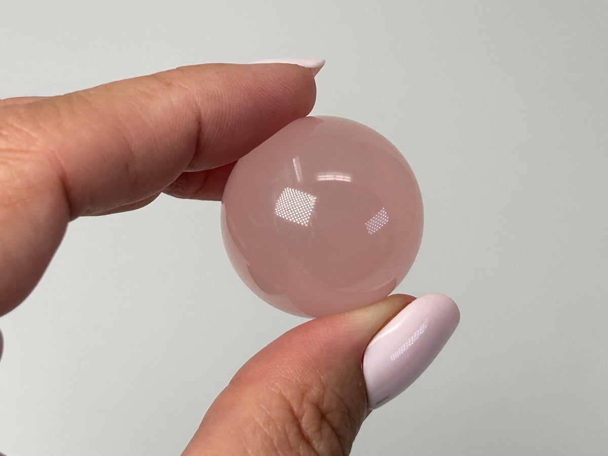 Star Rose Quartz Sphere (1.1", 27mm)