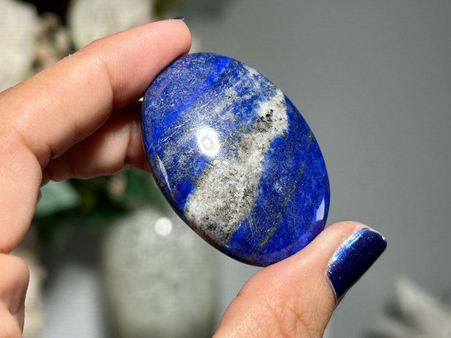 Lapis Lazuli Palm Stone Small