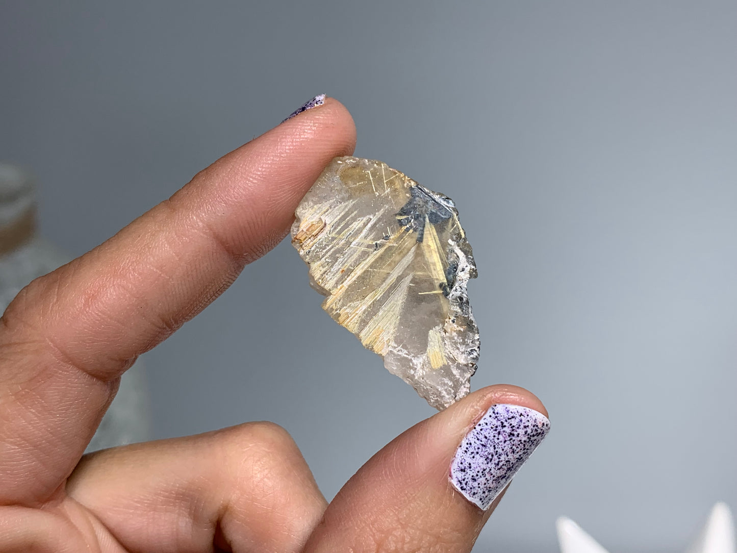 Gold Rutile in Quartz (5-8 grams)