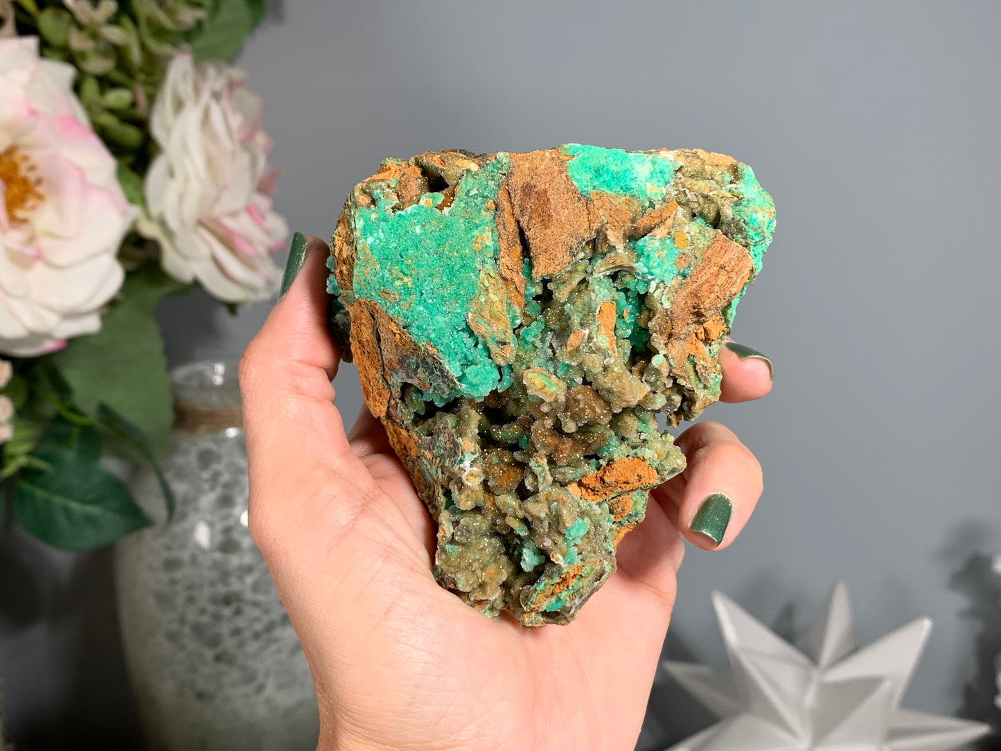 Druzy Chrysoprase (3.6", 93mm)