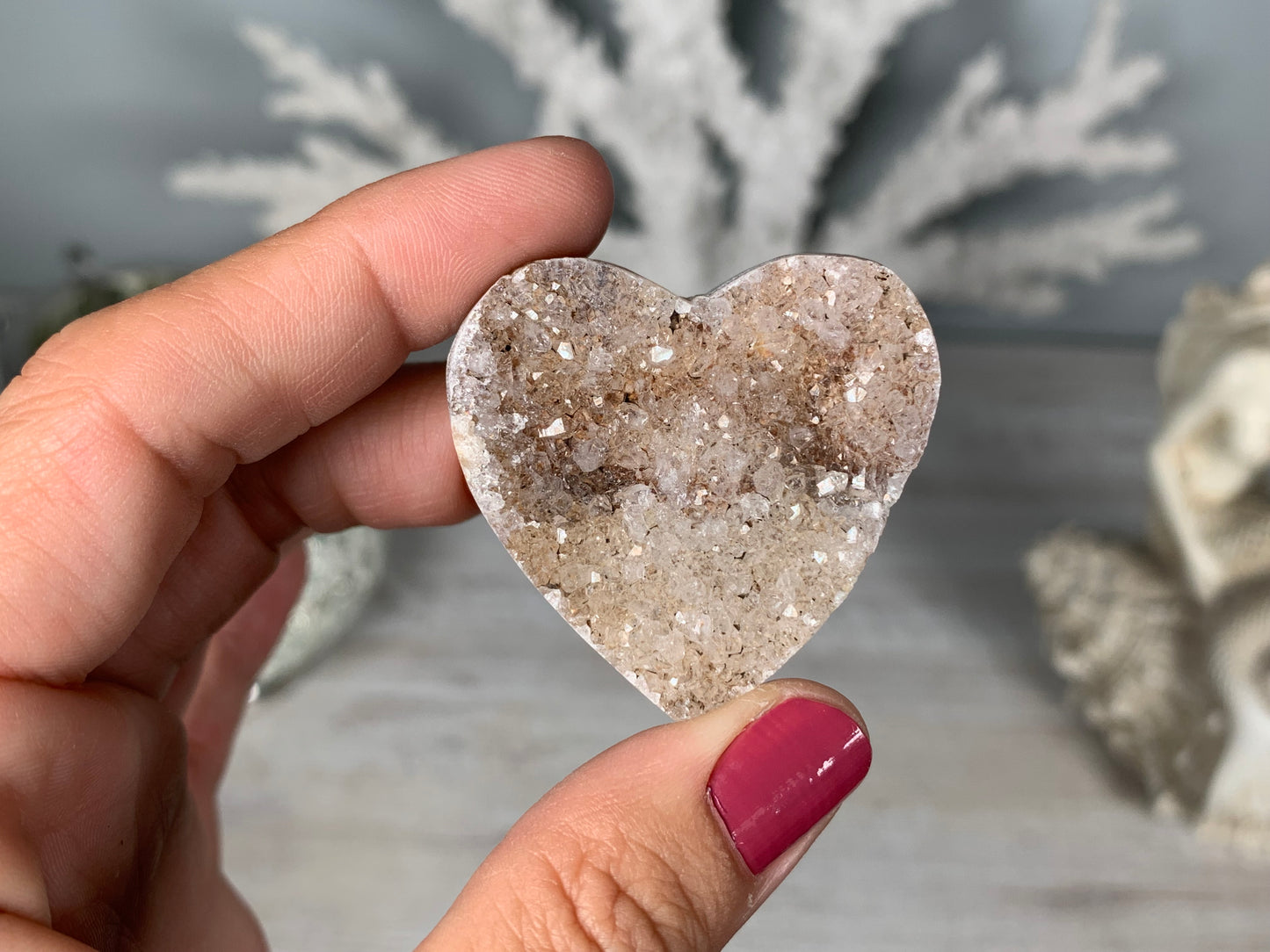 Druzy Heart (4-5 cm)