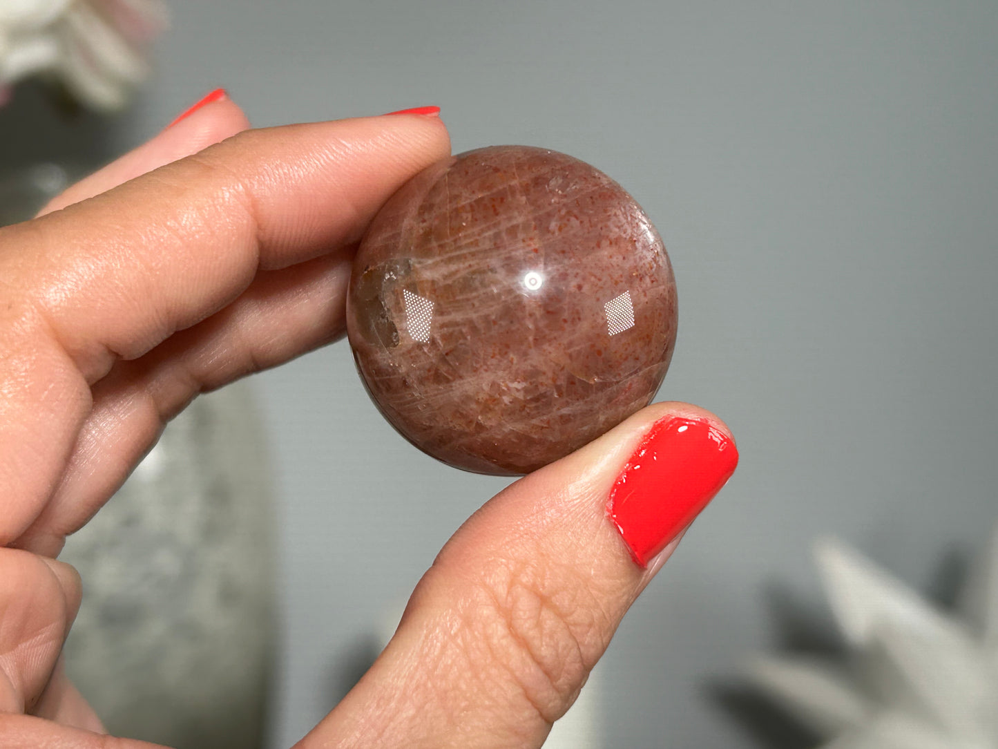 Confetti Sunstone Sphere (1.25", 32mm)