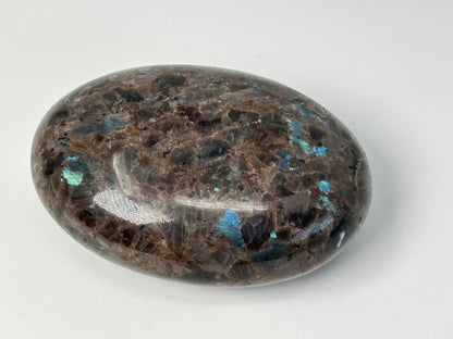 Brown Larvikite Palm Stone (2.9", 74mm)