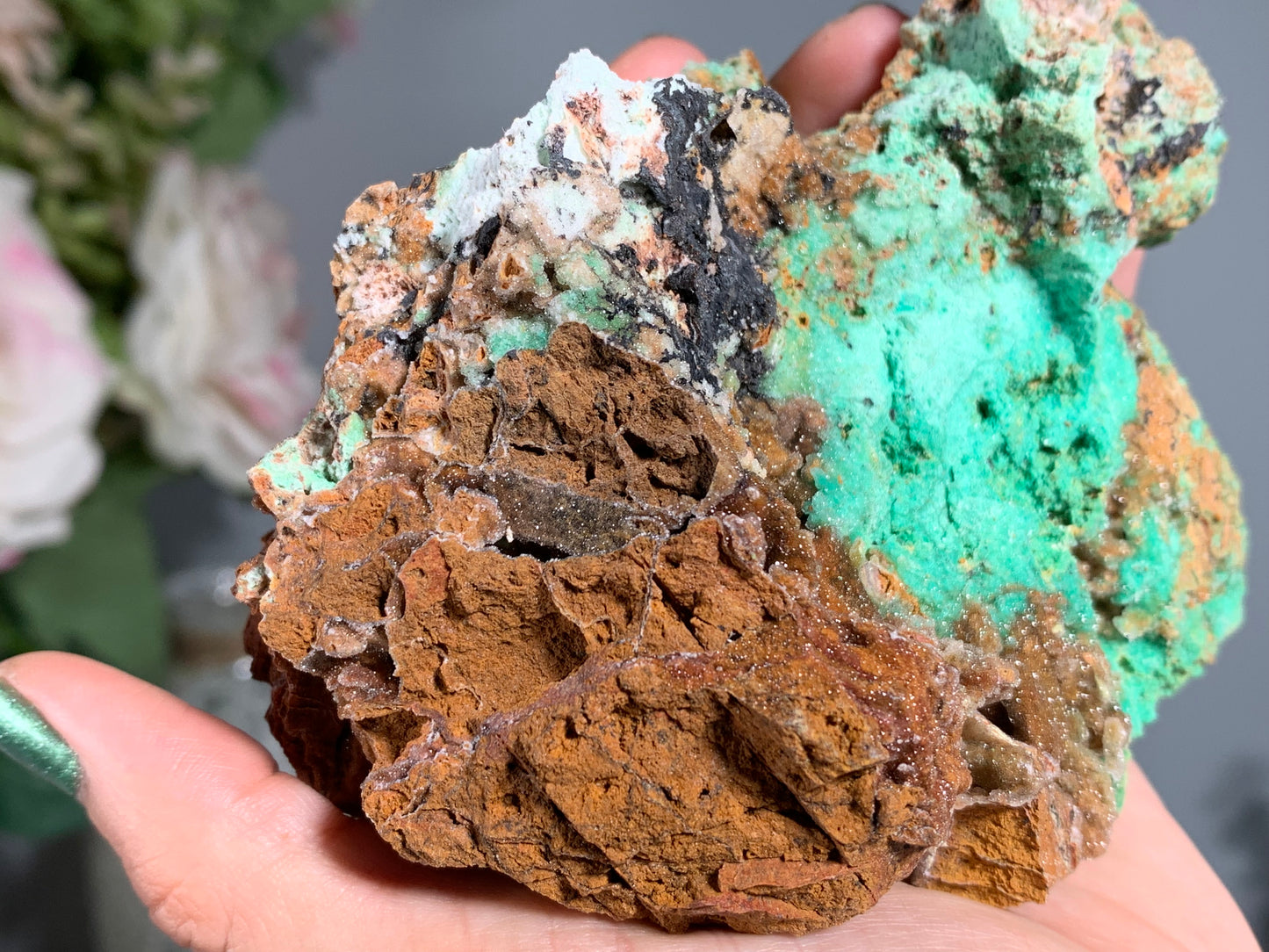 Druzy Chrysoprase (4.25", 108mm)