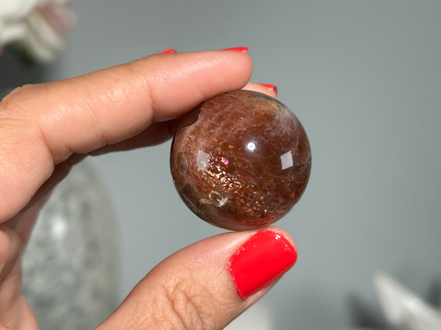 Confetti Sunstone Sphere (1.1", 29mm)