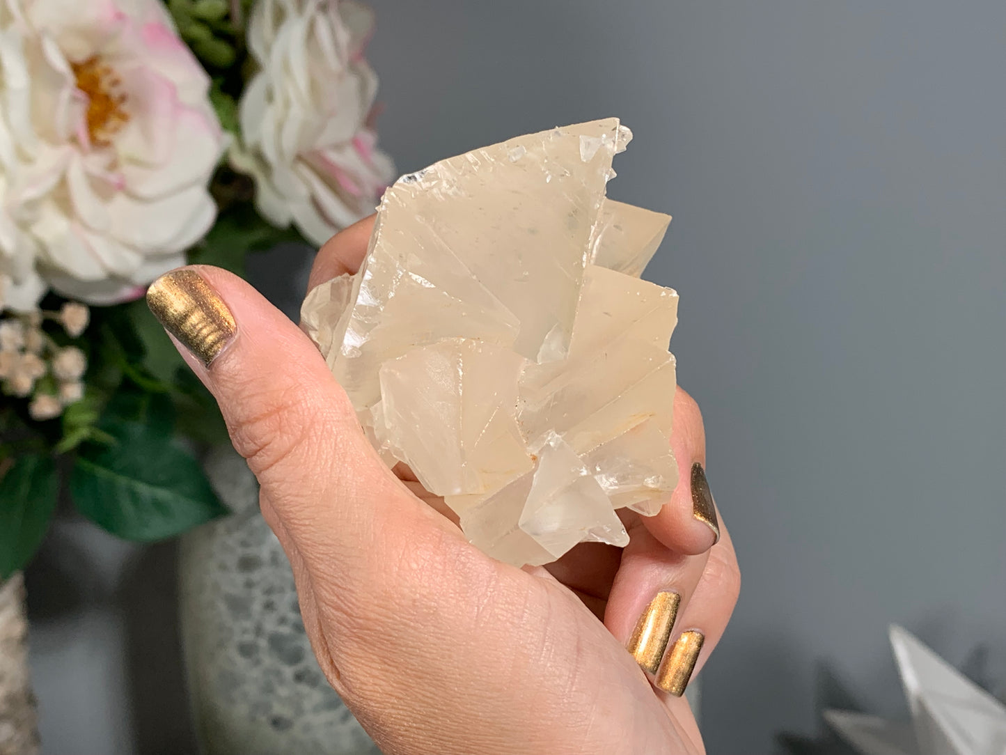 Natural Premium Calcite Flower (2.5", 63mm)