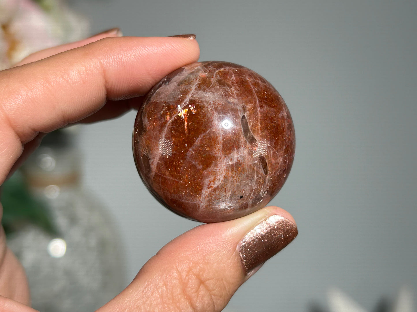 Confetti Sunstone Sphere (1.5", 36mm)