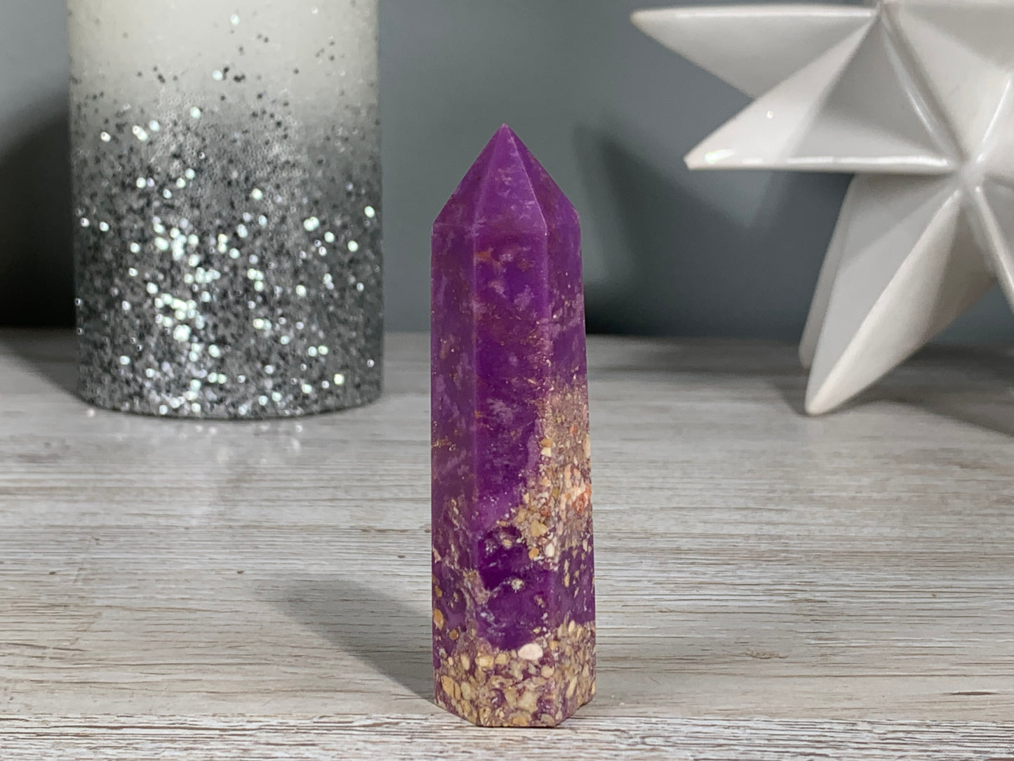 Purple Phosphosiderite Tower (3.1" 79mm)