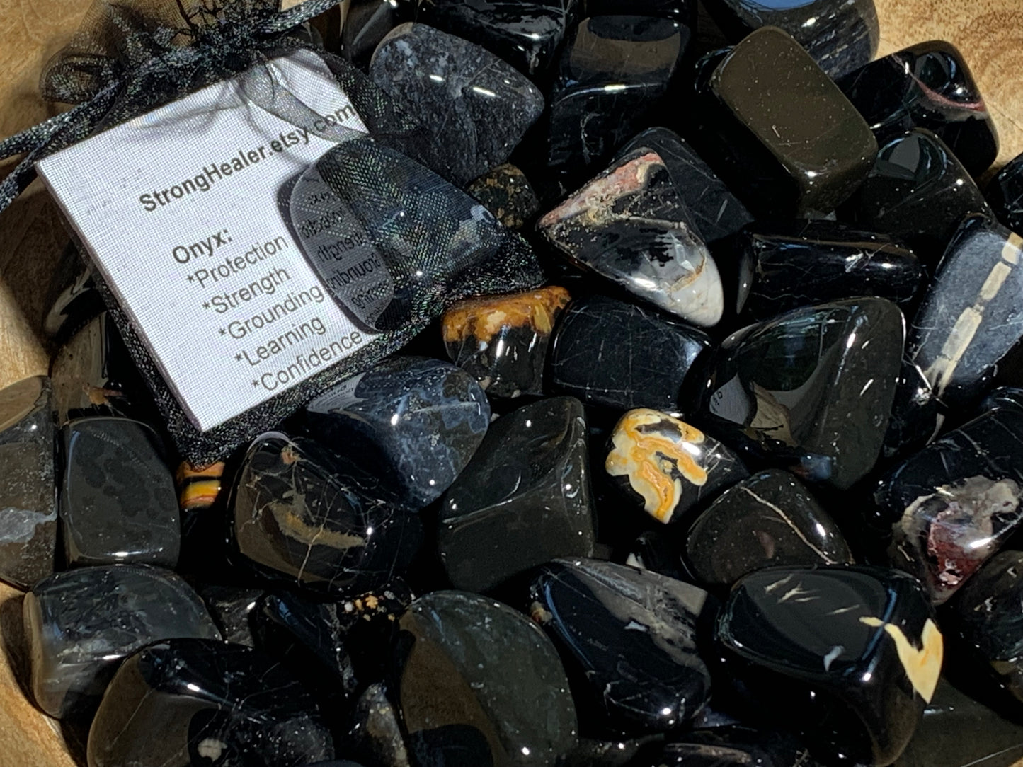 Tumbled Black Onyx