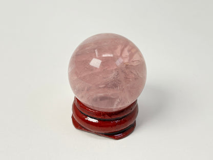 Star Rose Quartz Sphere (1.1", 28mm)