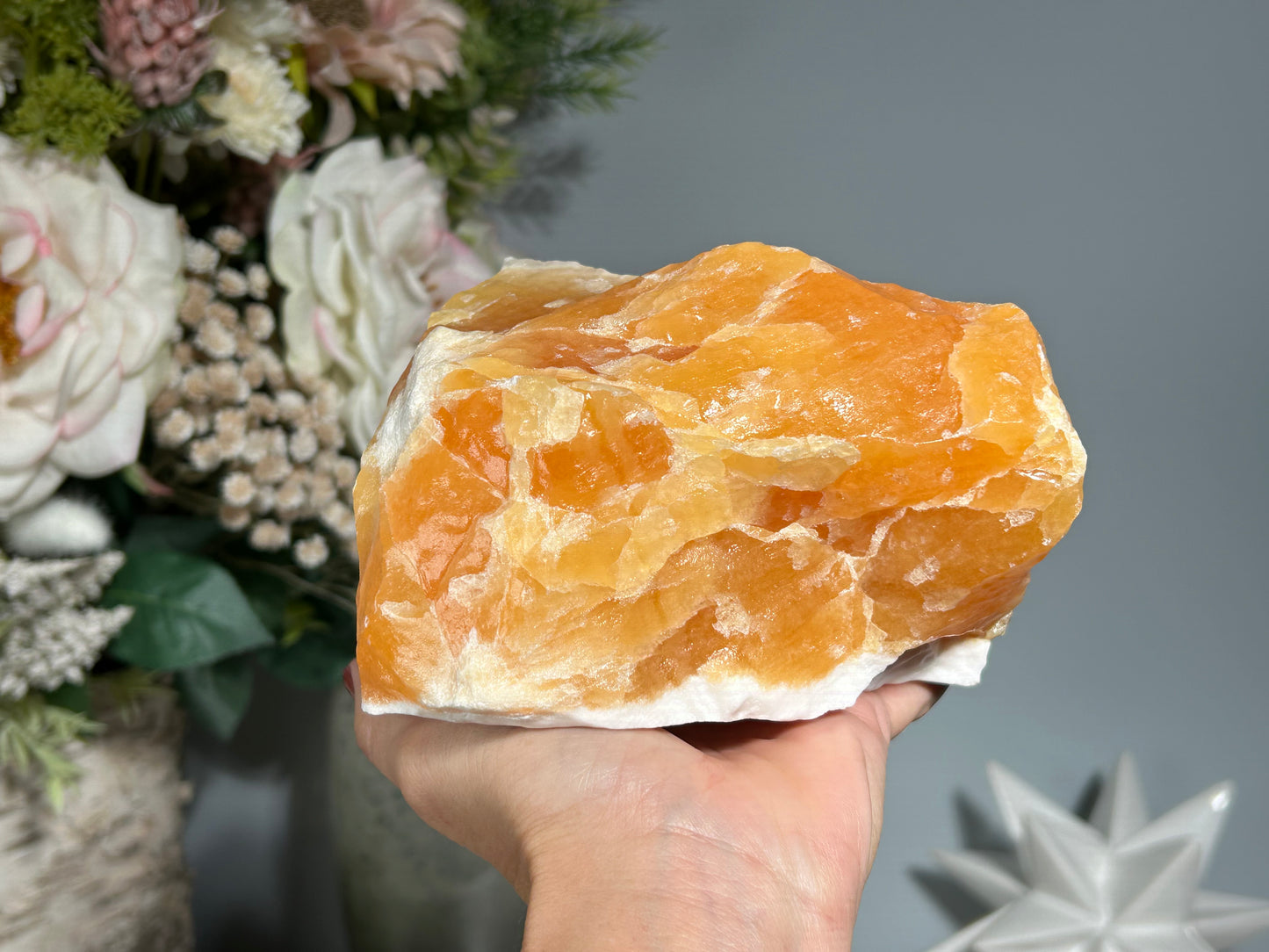 Orange Calcite Chunk