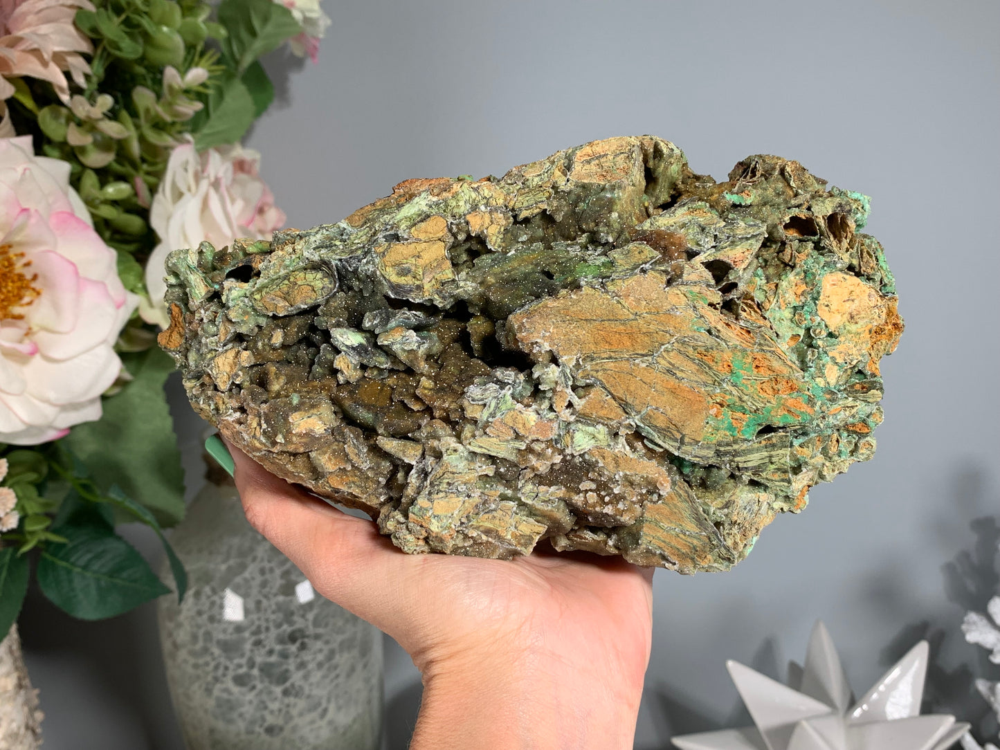 Druzy Chrysoprase (7.8", 198mm)