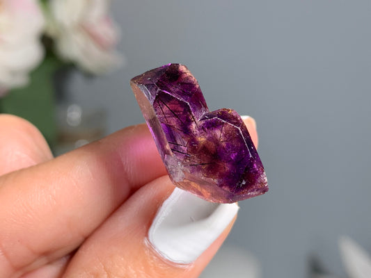 Double Terminated Amethyst Scepter (1", 25mm)