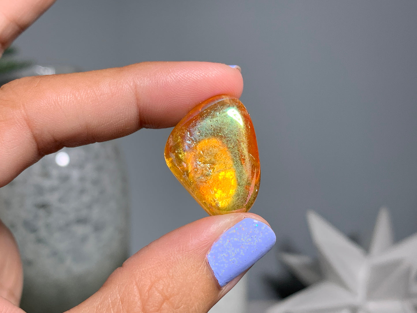 Tumbled Golden Aura Quartz