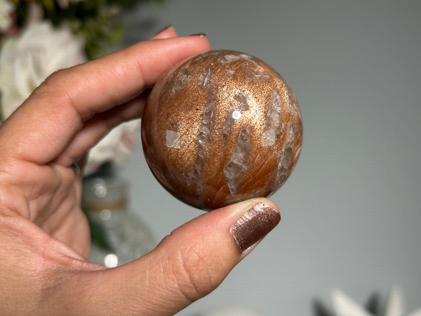 Confetti Sunstone Sphere (1.8", 47mm)