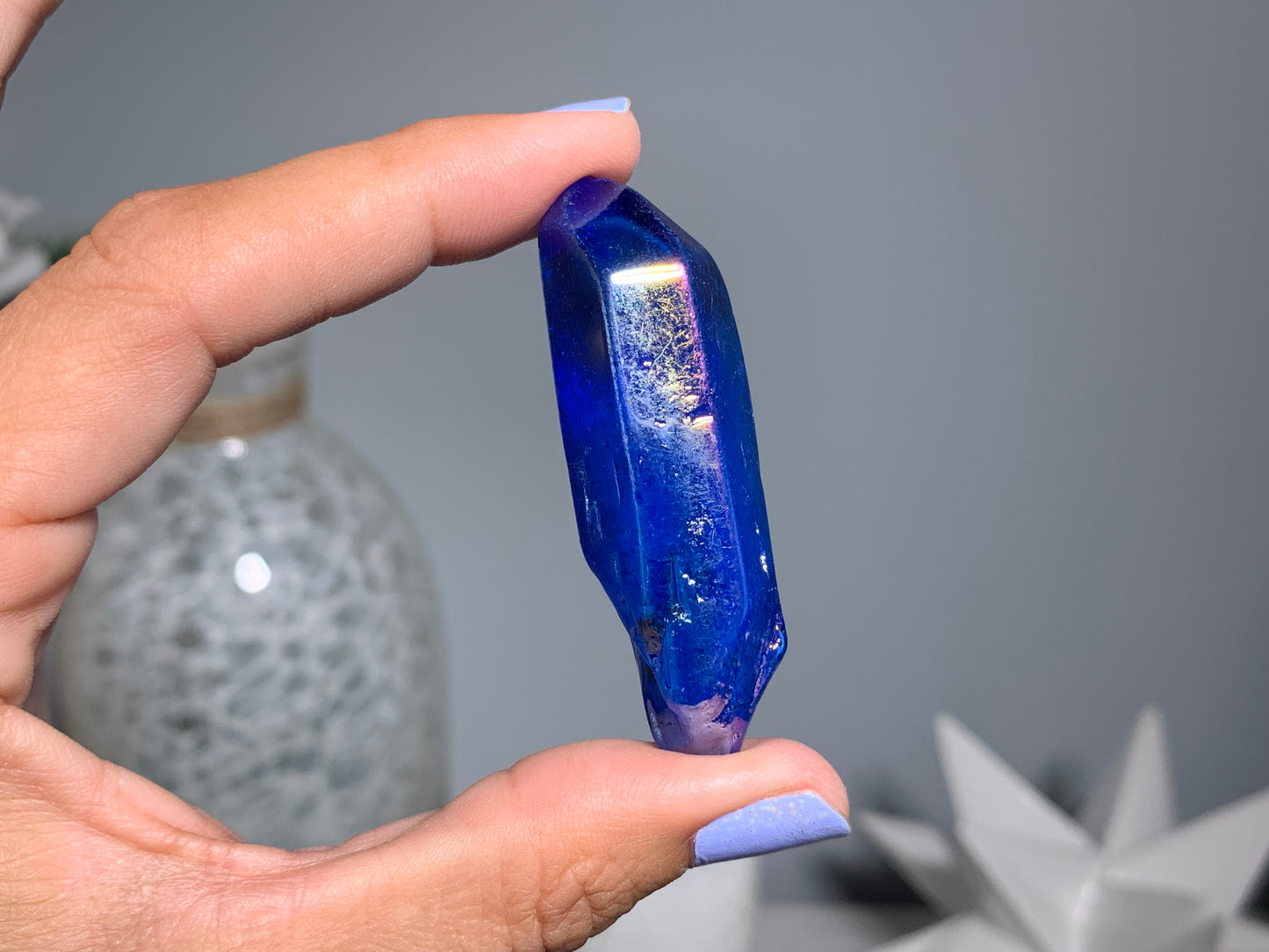 Blue Aura Quartz Point