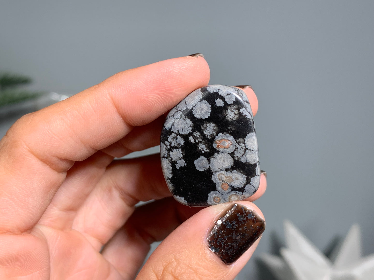 Tumbled Snowflake Obsidian Large